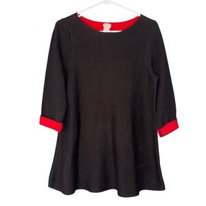 Chicos Bold Minimalist Tunic Womens 1 Black Bi Color Dark Acedemia Capsule Money